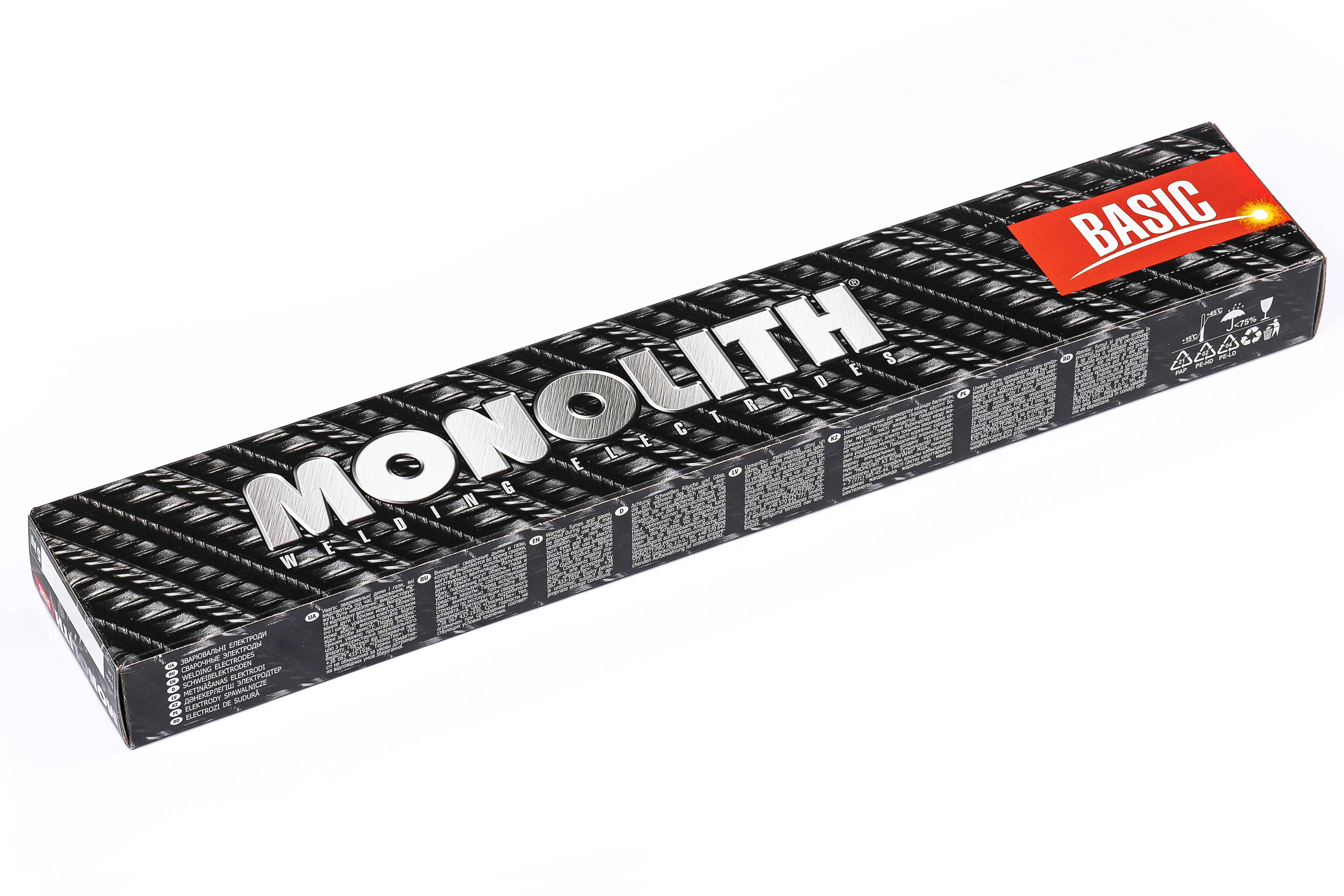 Електроди УОНИ-13/55 Плазма ТМ MONOLITH д 3 мм: уп 2.5 кг